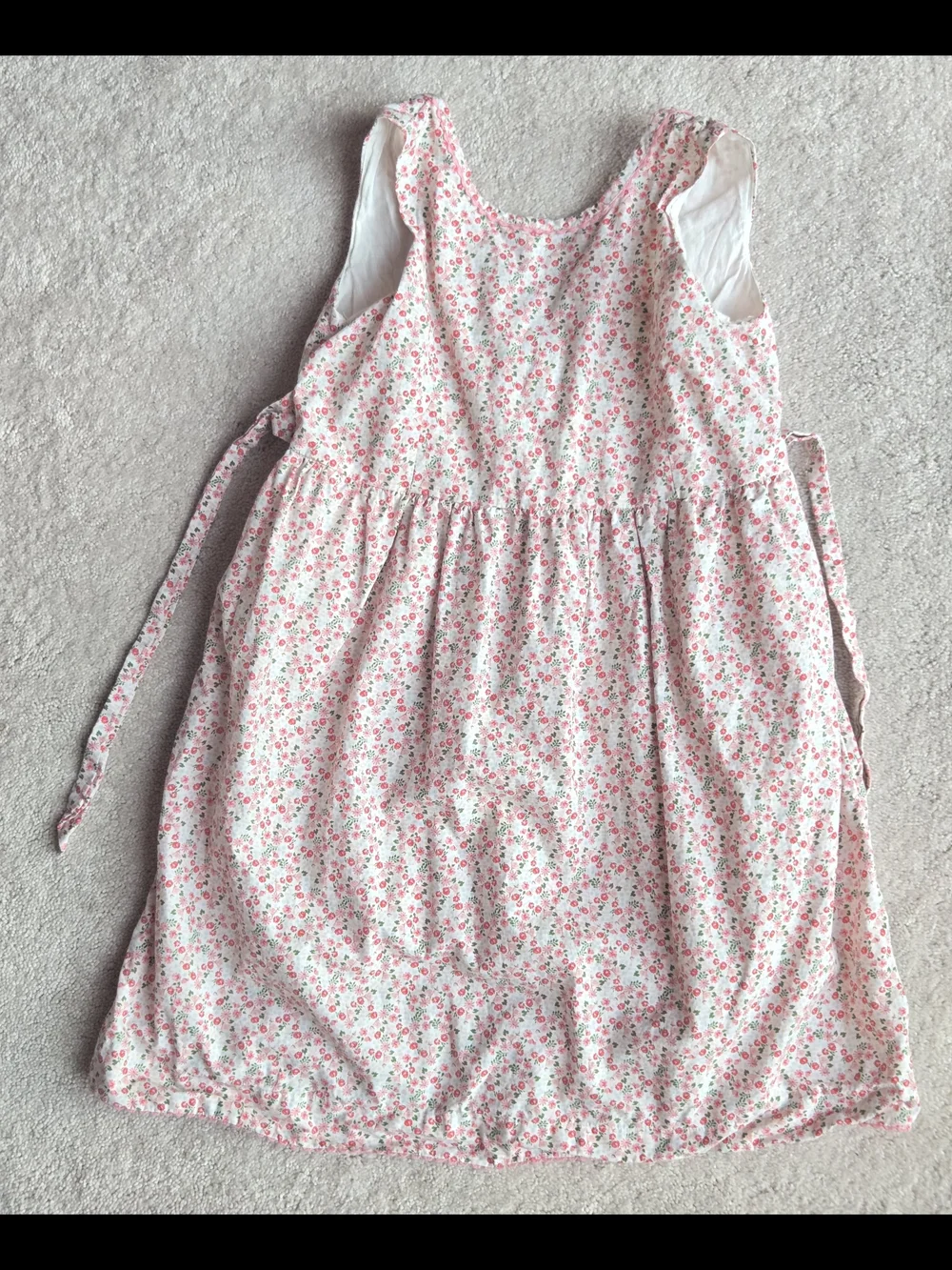 ruby & bloom Pink Floral Tie-Waist Cotton Dress